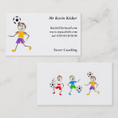 Fußball-Kinder Visitenkarte (Vorne/Hinten)