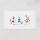Fußball-Kinder Visitenkarte (Rückseite)