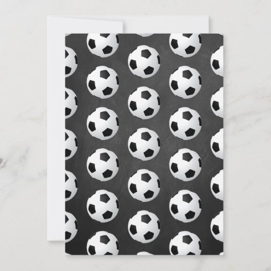 Fußball-Kinderdusche Dankeskarte (Rückseite)