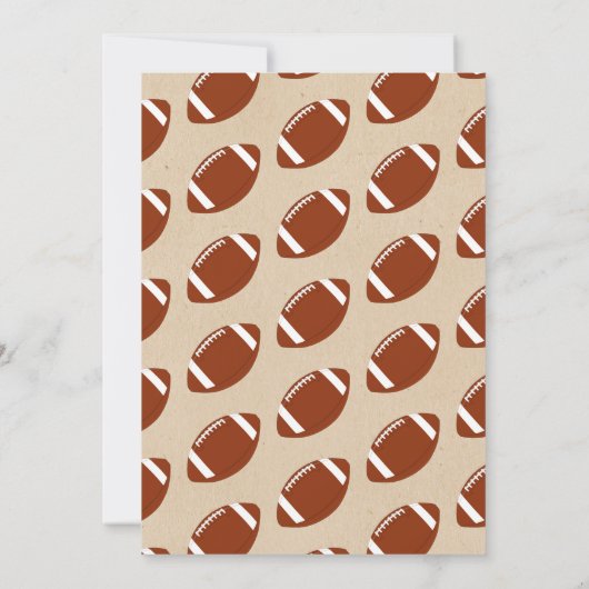 Fußball-Kinderdusche Dankeskarte (Rückseite)