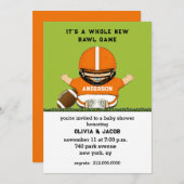 Fußball-Kinderdusche Einladung (Vorne/Hinten)