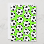 Fußball Kindergeburtstag Party Sport Rosa Girls Einladung (Rückseite)