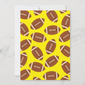 Fußball Kindergeburtstag Party Sportgrün Boys Einladung (Rückseite)