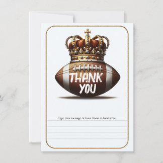 Fußball King Gold Crown Geburtstag Vielen Dank Einladung