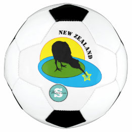 Fußball-Kiwi-Vogel und Neuseeland-Sport Fußball