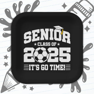 Fußball-Klasse 2025 Abschluss Senior 2025 Pappteller