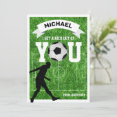 Fußball-Klassenzimmer Kinder Valentine Karte (Stehend Vorderseite)