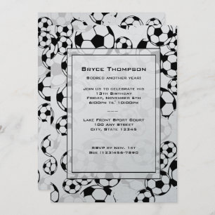 Fußball-Klassische Party Einladung