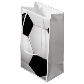 Fußball Kleine Geschenktüte (Rückseite Schrägansicht)
