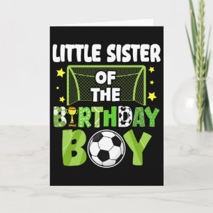 Fußball Kleine Schwester Geburtstag Junge Party Fa Karte