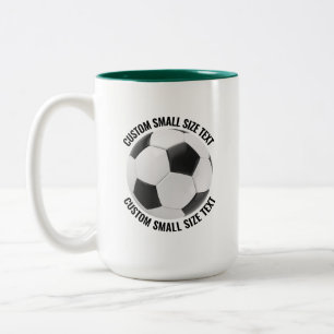 Fußball & Kleiner Text HUNTER GRÜN 15oz Custom Zweifarbige Tasse