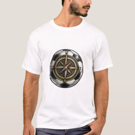 Fußball-Kompass | Fußball-Abenteuer-T-Shirt T-Shirt