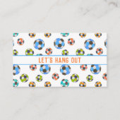 Fußball-Kontakt für Kinder Telefonnummerkarte (Vorderseite)