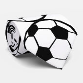 Fußball Krawatte (Gerollt)