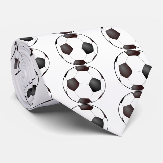 Fußball Krawatte (Gerollt)