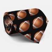 Fußball-Krawatte in Black Krawatte (Gerollt)