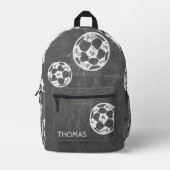 Fußball Kreide & Tafeldesign Bedruckter Rucksack (Vorderseite)