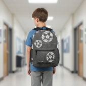 Fußball Kreide & Tafeldesign  Bedruckter Rucksack