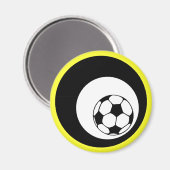 Fußball : Kreise : Magnet (Vorderseite/Rückseite)