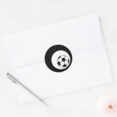 Fußball. Kreise. Runder Aufkleber (Umschlag)