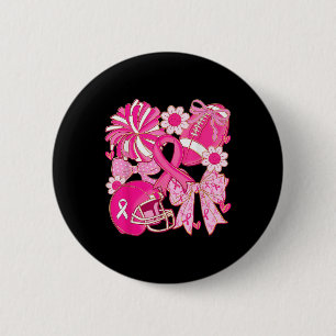 Fußball-Krieger rosa Kokette Busskrebs A Button