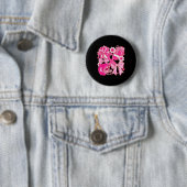 Fußball-Krieger rosa Kokette Busskrebs A Button (Beispiel)