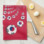 Fußball. Küchentuch (Viertel Falte)