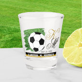 Fußball-Kugelglas, Monogramm, Name / Benutzerdefin Schnapsglas