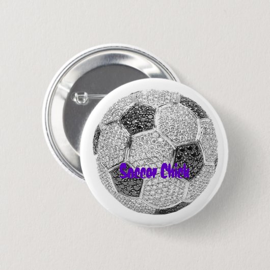 Fußball-Küken Button (Vorne & Hinten)
