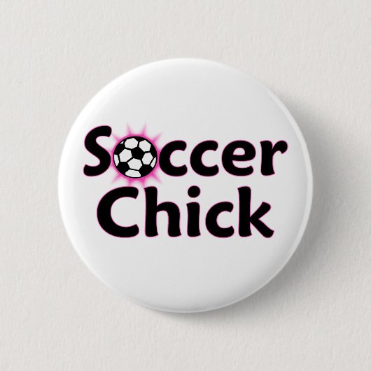 Fußball-Küken-Knopf Button (Vorderseite)