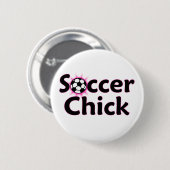 Fußball-Küken-Knopf Button (Vorne & Hinten)