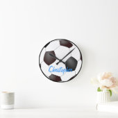 Fußball - kundengerecht runde wanduhr (Zuhause)