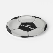 Fußball-kundenspezifischer PapierTeller (Schrägansicht)