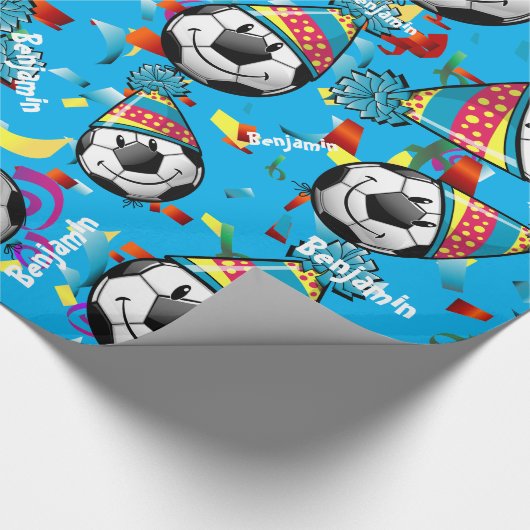 Fußball-kundenspezifisches Geschenkpapier (Ecke)