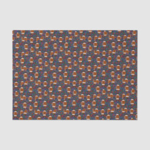 Fußball Kunst Blau Seidenpapier