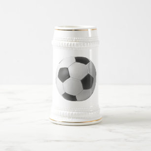 Fußball-Kunst-Geschenke Bierglas