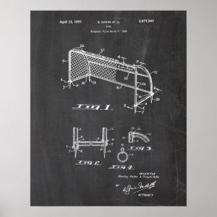 Fußball-Kunst-Patent Poster