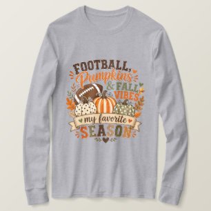 Fußball, Kürbisse und Herbststimmung T-Shirt