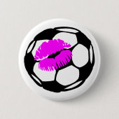 Fußball (Kuss) Button (Vorderseite)