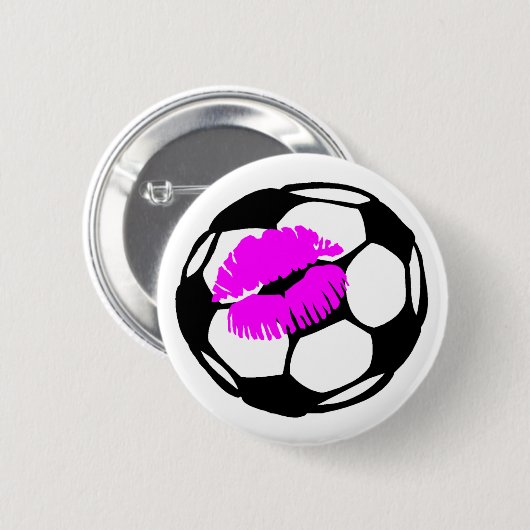 Fußball (Kuss) Button (Vorne & Hinten)