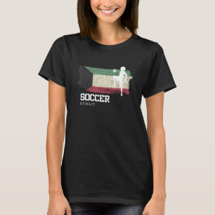 Fußball Kuwait Flag Football Womens Soccer Girls T-Shirt