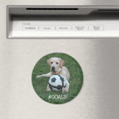 Fußball-Labrador #GOALS! Magnet (In Situ (Geschirrspüler))