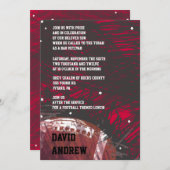 Fußball-laden Themed Bar-Schläger Mitzvah Einladung (Vorne/Hinten)