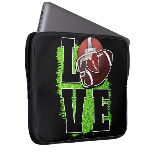 Fußball-Laptop-Case Laptopschutzhülle (Vorne Rechts)