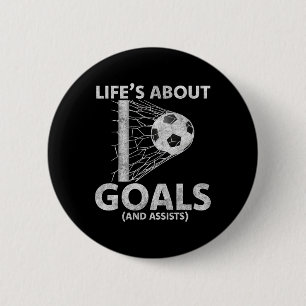 Fußball Leben geht um Ziele Fußball Fans Spieler F Button