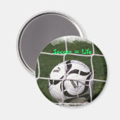 Fußball = Leben Magnet (Vorderseite/Rückseite)