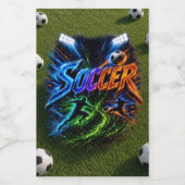Fußball Lebensmitteletikett (Einzelnes Label)