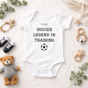 Fußball-Legende in Ausbildung Benutzerdefinierter Baby Strampler