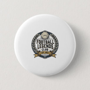 Fußball-Legenden-Club Vintage-Fußball-Trikot-Desig Button