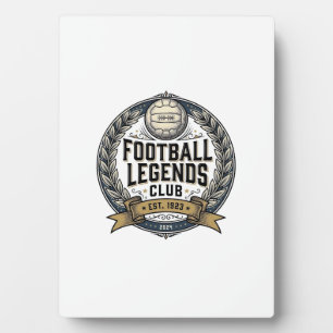 Fußball-Legenden-Club Vintage-Fußball-Trikot-Desig Fotoplatte